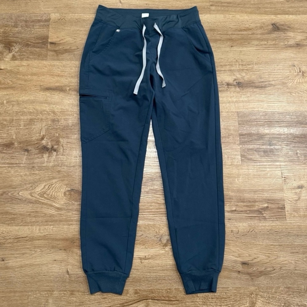 Navy Jogger Pants with Drawstring